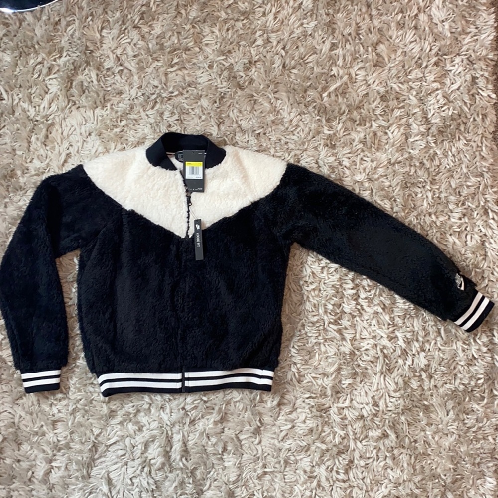 Nike fuzzy jacket